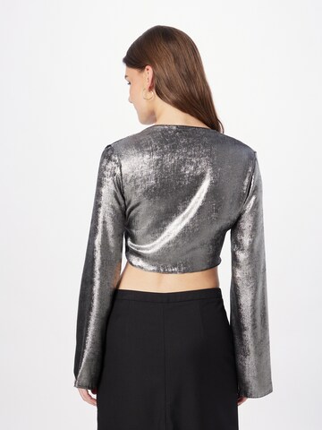 Nasty Gal Blus i silver