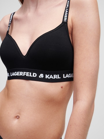 T-shirt Reggiseno di Karl Lagerfeld in nero