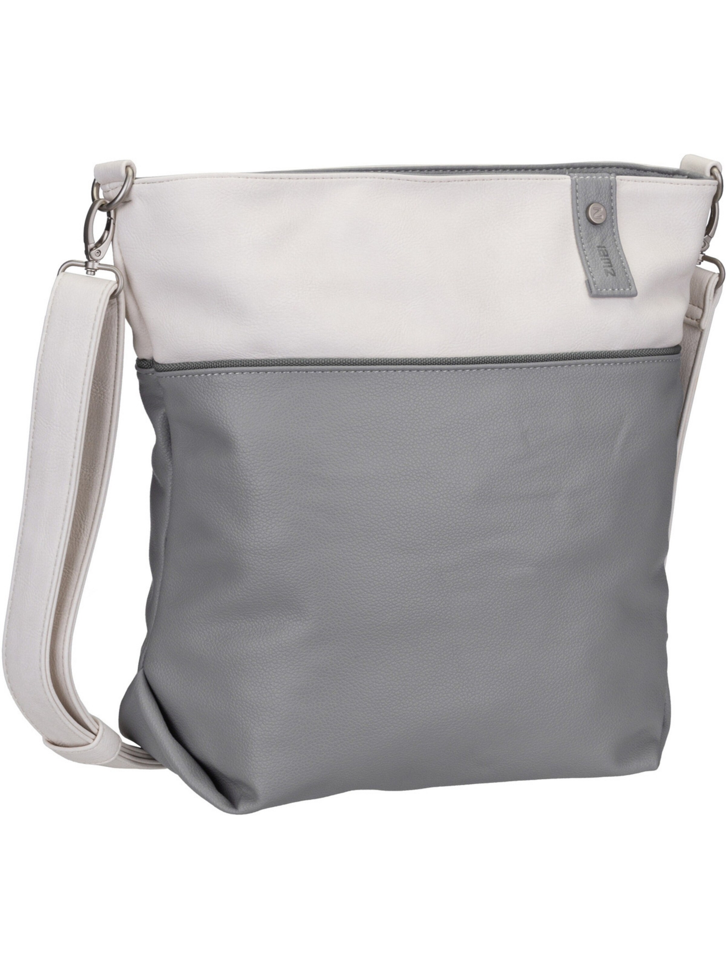 ZWEI Umhängetasche 'Jana' in Grau: Vorderseite
