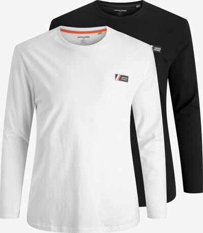 Jack & Jones Plus Shirt in schwarz / weiß, Produktansicht