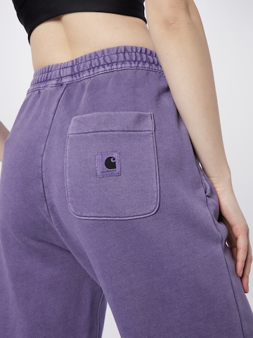 Carhartt WIP - Tapered Calças 'Nelson' em roxo