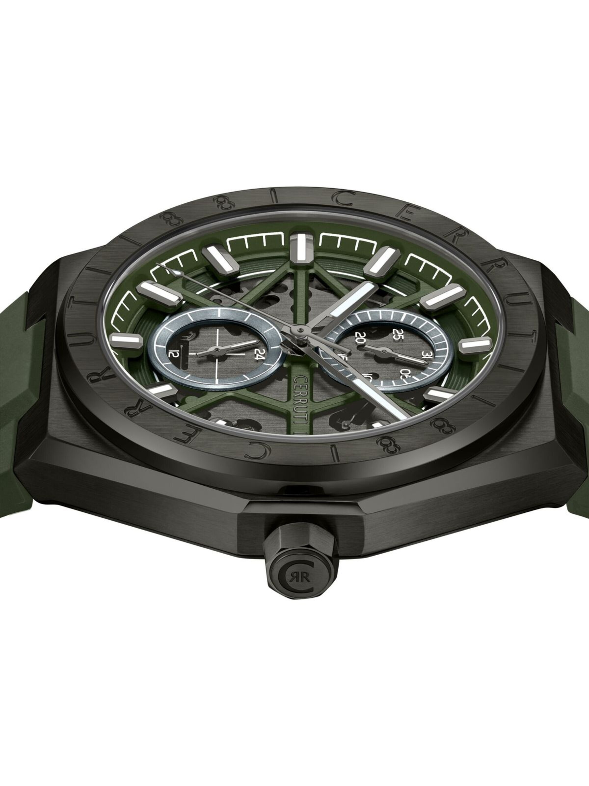 CERRUTI 1881 Analog watch 'Function watch Ravello' in Green