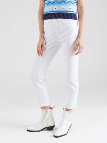 Coupe slim Jean 'DREAM SUMMER' MAC en blanc : devant