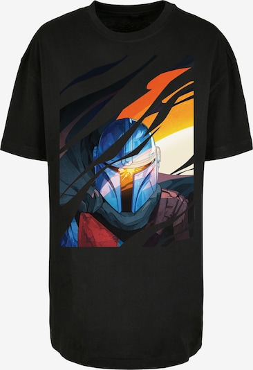 F4NT4STIC T-Shirt 'Star Wars The Mandalorian Glare' in mischfarben / schwarz, Produktansicht