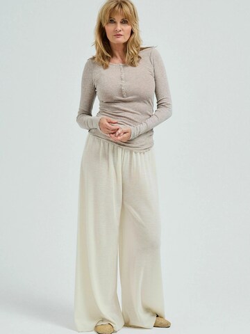 Seamless Basic Shirt 'Granddad' in Beige