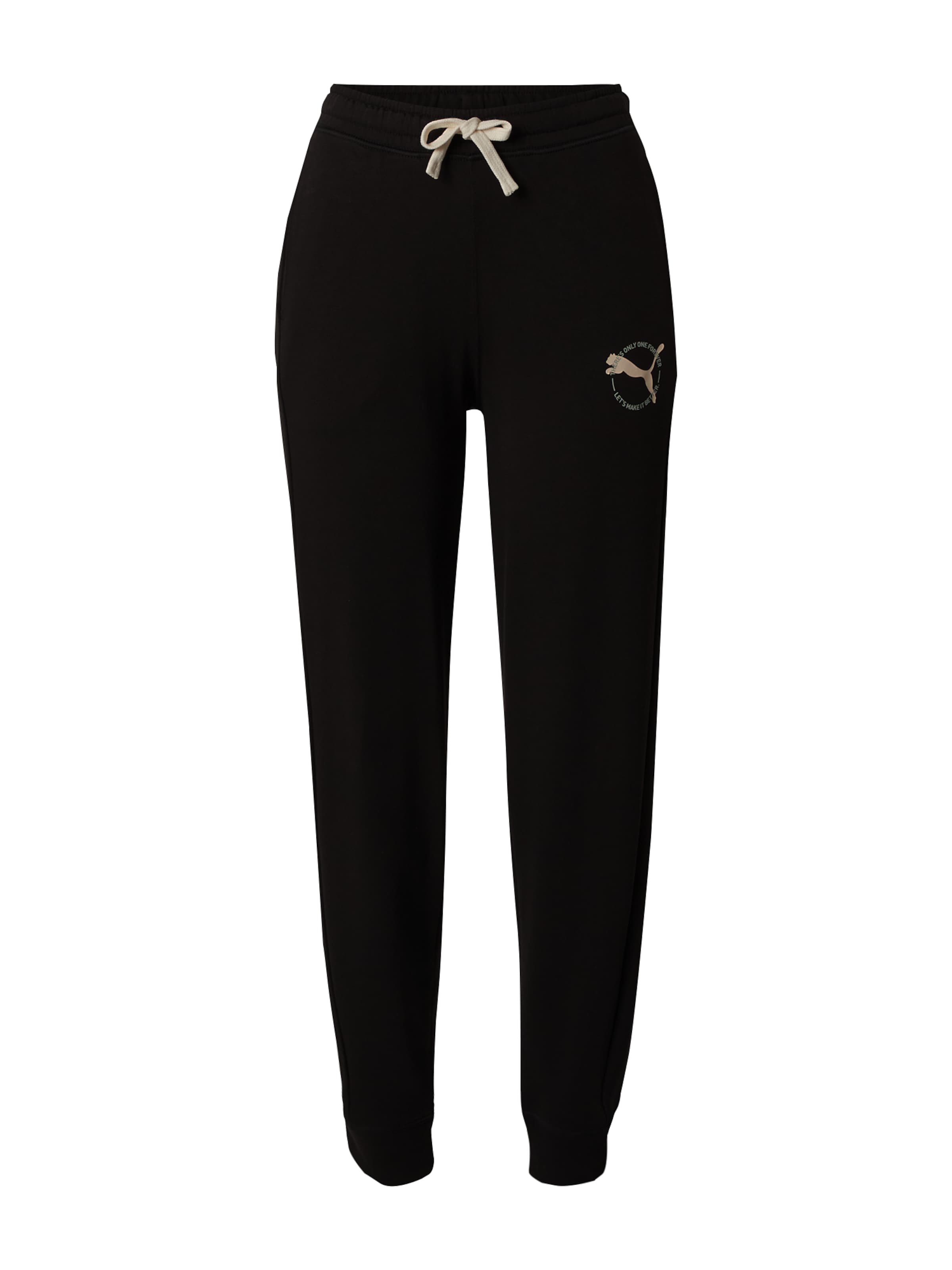 PUMA Дънки Tapered Leg Спортен панталон в черно: отпред