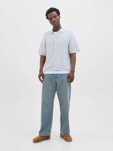 JACK & JONES Gebreid vest 'JORDia' in Blauw
