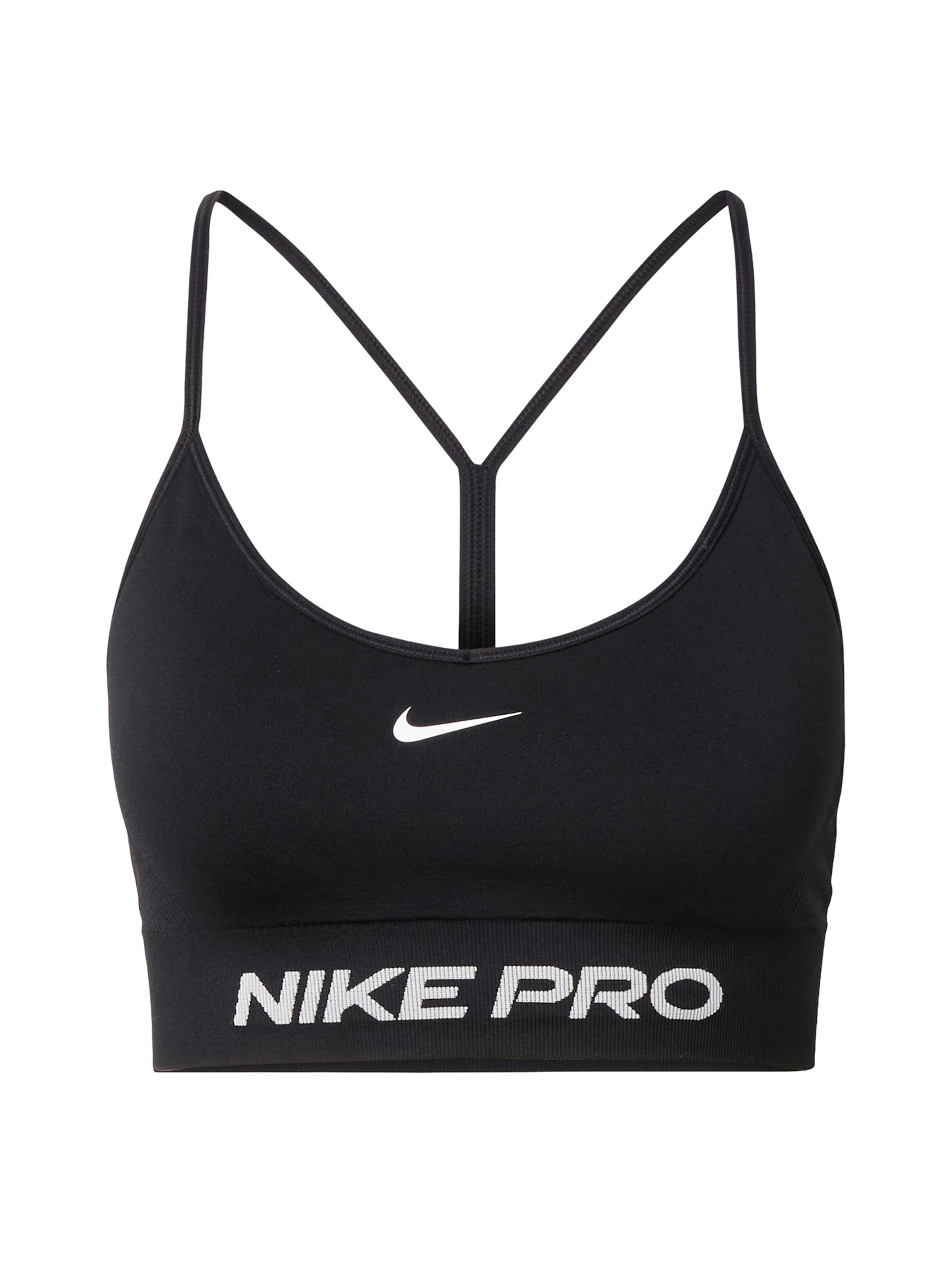 Reggiseno sportivo 'Pro' di NIKE in nero: frontale