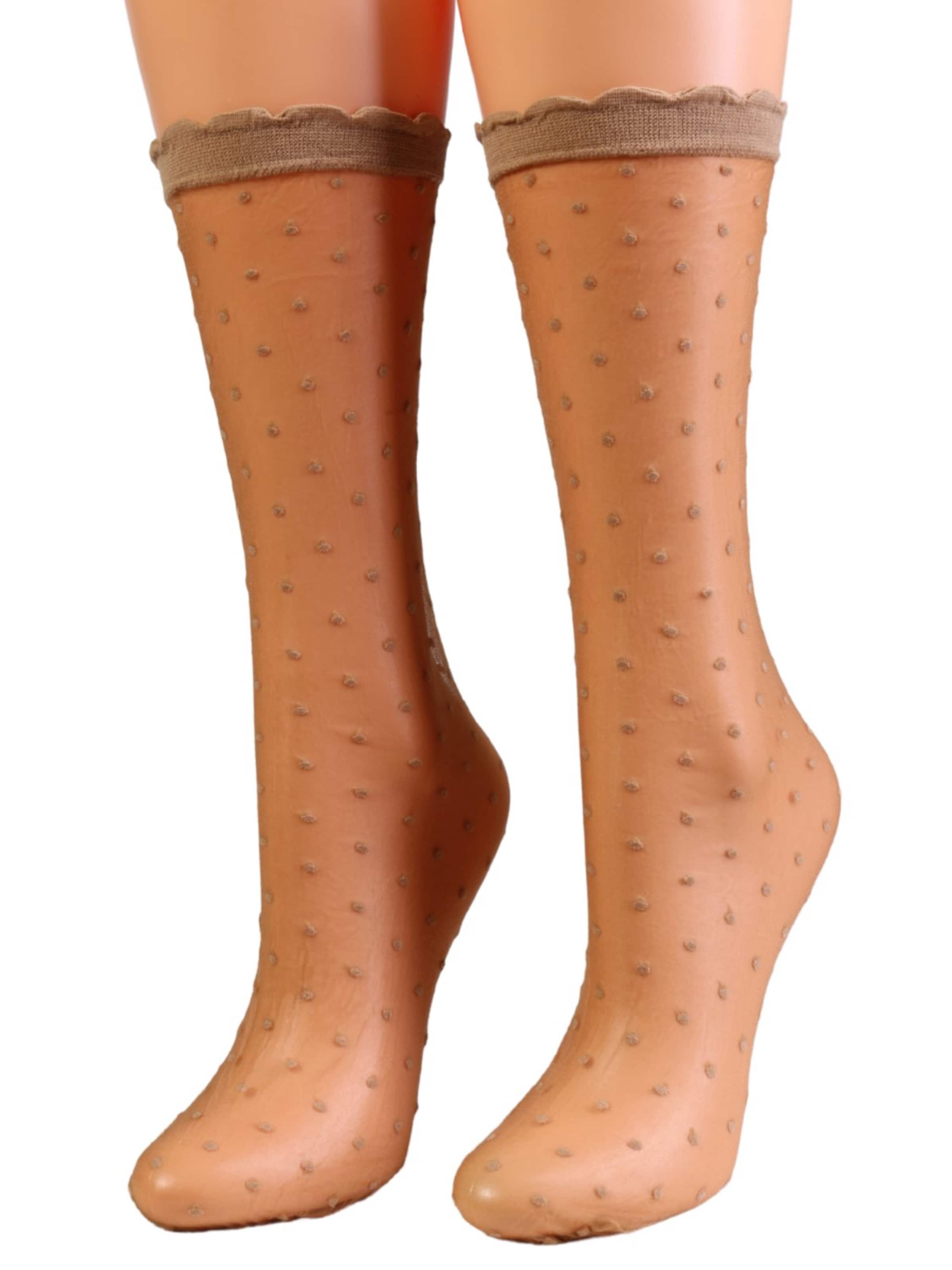 Sokisahtel Sokker 'Scarlett' i beige