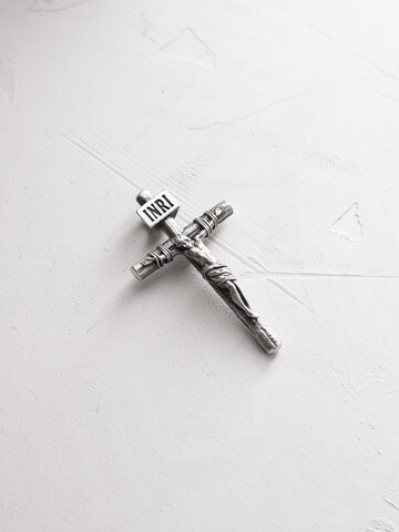 Pendentif 'CRUCIFIXION of JESUS CHRIST. INRI mini' REYTEL en argent