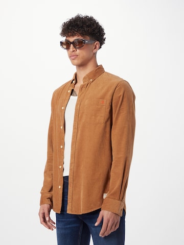 SCOTCH & SODA Regular fit Overhemd in Bruin: voorkant