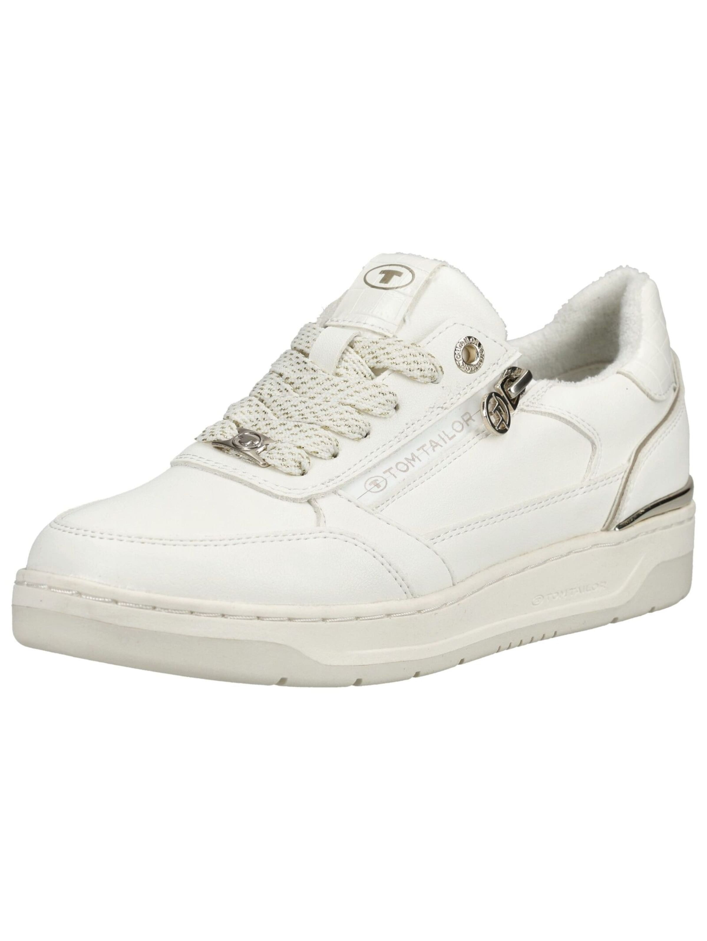 Baskets basses TOM TAILOR en blanc : devant