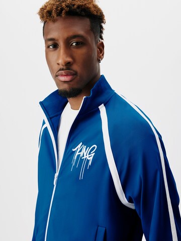 ABOUT YOU x Kingsley Coman Sweat jacket 'Dylan' in Blue