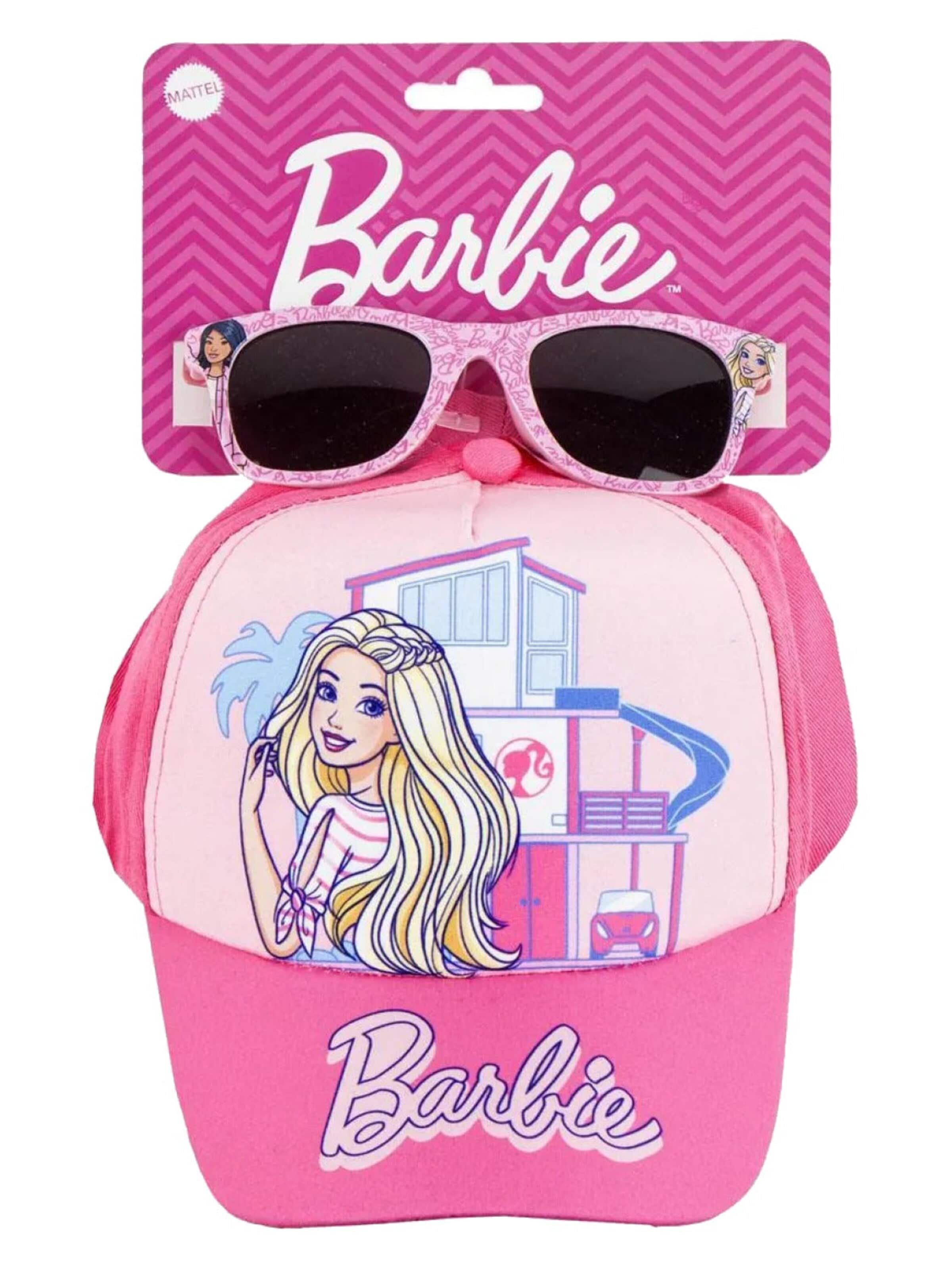 BARBIE Hoed 'Barbie Pet met Zonnebril Roze Verstelbare Kinderpet voor Meisjes Officieel' in Roze