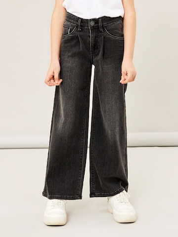 Wide Leg Jean NAME IT en noir : devant