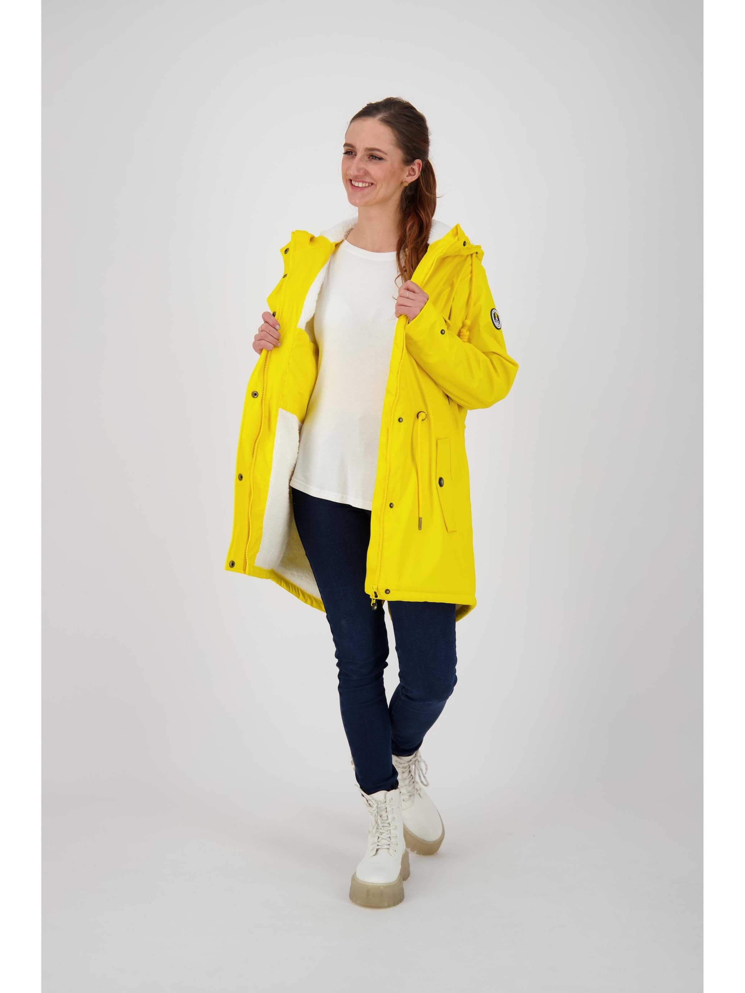 Cappotto funzionale 'Friesennerz ankergluttraum WMN' di ankerglut in giallo