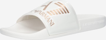 EA7 Emporio Armani Beach & Pool Shoes in White: front