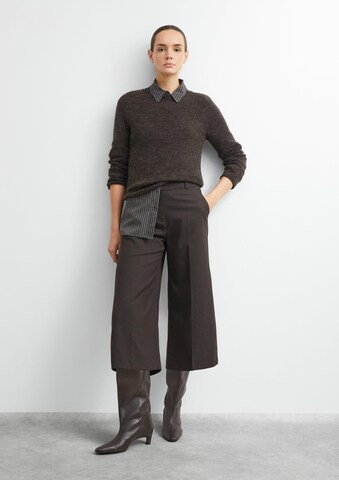COMMA Wide Leg Hose in Braun: Vorderseite