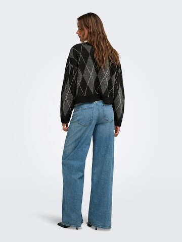 ONLY Sweater 'RHOMBUS' in Black