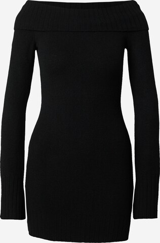 SHYX Stickad klänning 'Florina' i svart: framsida