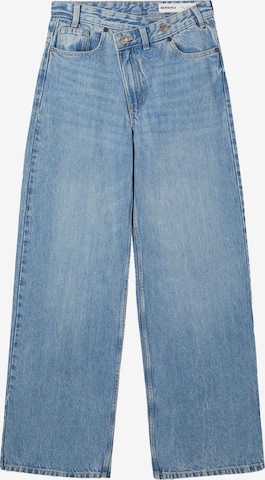 Bershka Wide Leg Farkut värissä sininen: etupuoli