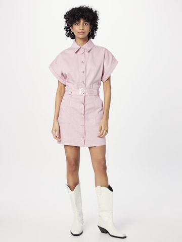 PATRIZIA PEPE Shirt Dress in Pink: front