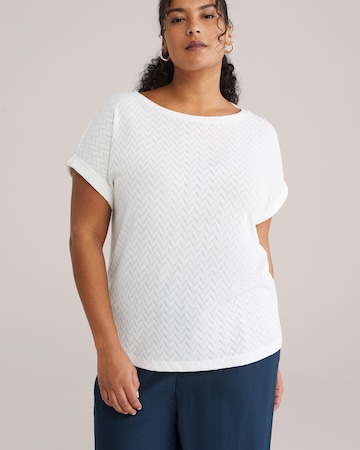 Maglietta di WE Fashion in bianco: frontale