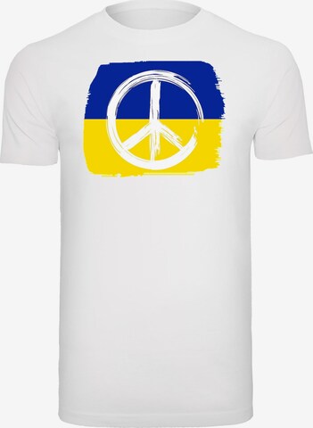 Merchcode T-Shirt 'Peace' in Weiß: predná strana