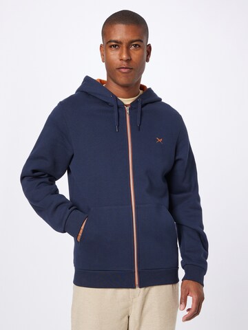 Iriedaily Sweat jacket in Blue: front