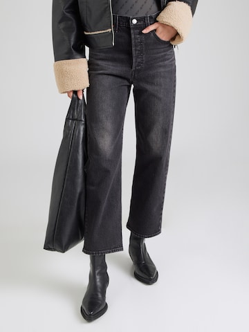 Regular Jean 'RIBCAGE' LEVI'S ® en noir : devant