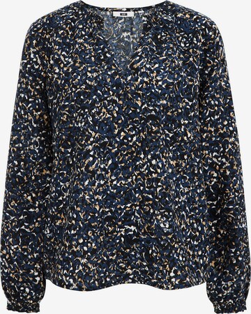 WE Fashion Blouse in Blauw: voorkant