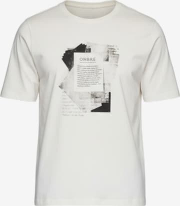 Ombre T-shirt i vit: framsida
