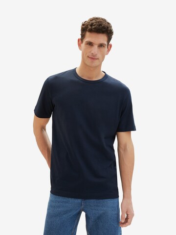 T-Shirt TOM TAILOR en bleu : devant