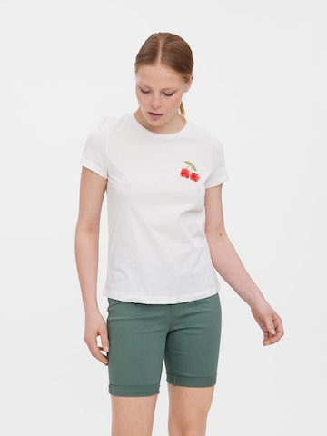 VERO MODA Shirt 'Oyafrancis' in Wit: voorkant