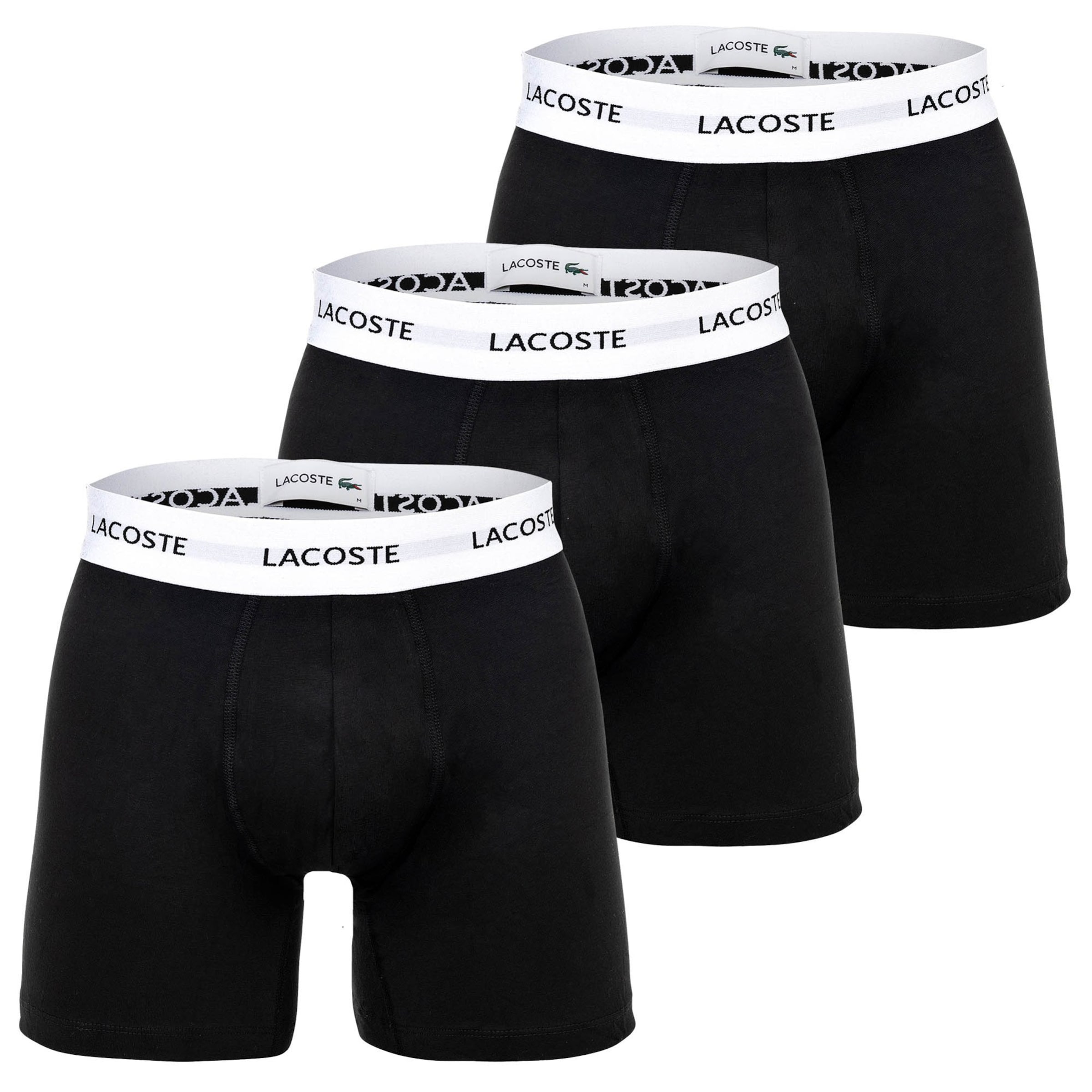 LACOSTE Boxer shorts in Black / White, Item view