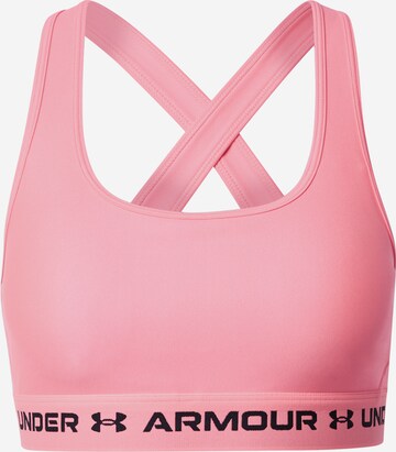 Soutien-gorge de sport UNDER ARMOUR en rose : devant