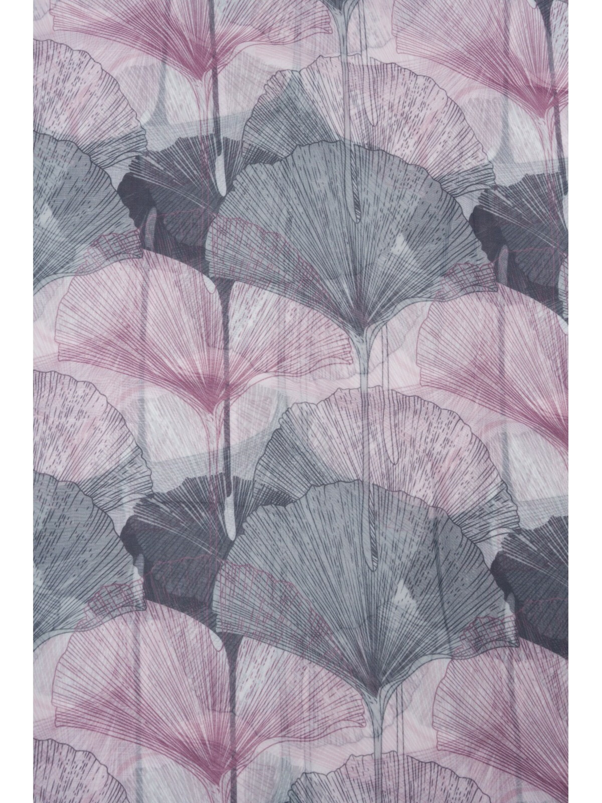 styleBREAKER Schal 'Langer Schal Ginkgo Leaves'‌‌‌‌‌ in Lila