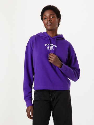 Sweat-shirt Tommy Jeans en violet : devant