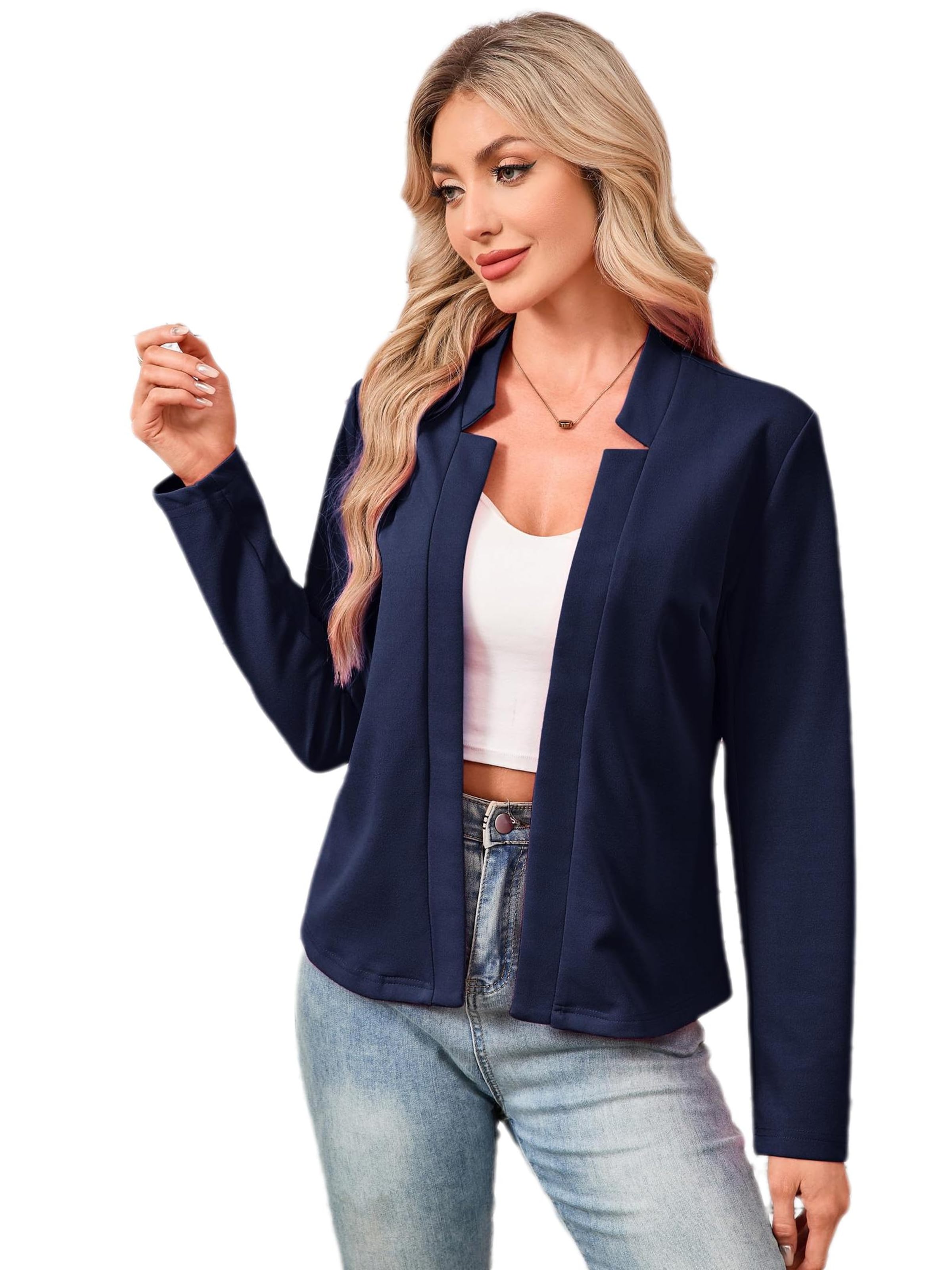 Yesfashion Blazer in Blue: front