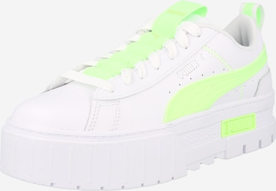 Sneaker bassa 'Mayze' PUMA di colore lime / bianco, Visualizzazione prodotti
