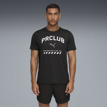 PUMA Functioneel shirt 'Run Club' in Zwart: voorkant