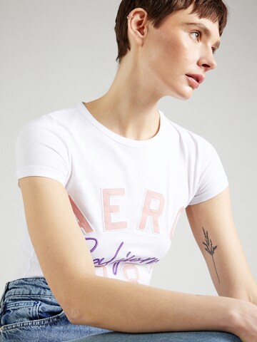 AÉROPOSTALE - Camiseta 'CALIFORNIA 1987' en blanco