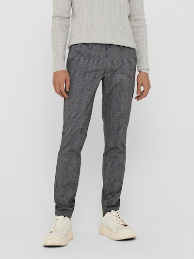 Only & Sons Chino kalhoty 'Mark' - šedá / šedý melír / černá, Model/ka