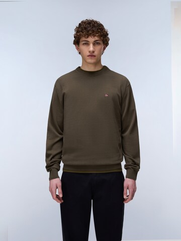 NAPAPIJRI Sweatshirt 'DECATUR 2.0' i grön: framsida