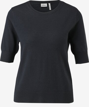 s.Oliver BLACK LABEL Sweater in Blue: front