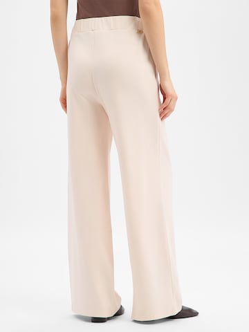 Liu Jo Loosefit Bandplooibroek in Beige