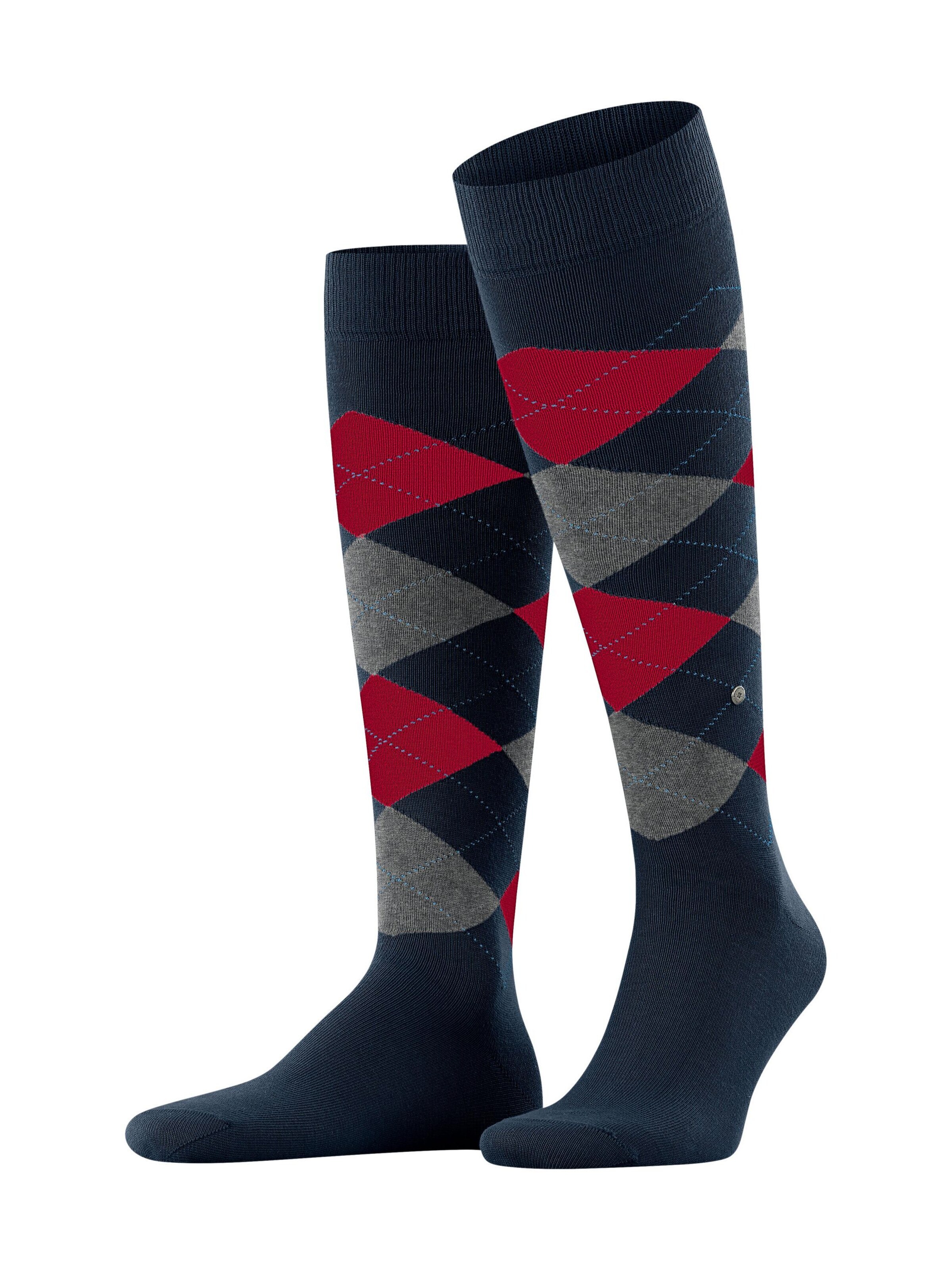BURLINGTON Knee High Socks 'King' in Blue: front