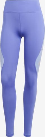 ADIDAS PERFORMANCE Skinny Sports trousers 'Own The Run' in Blue: front