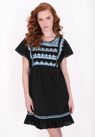 DreiMaster Vintage Summer dress in Black: front