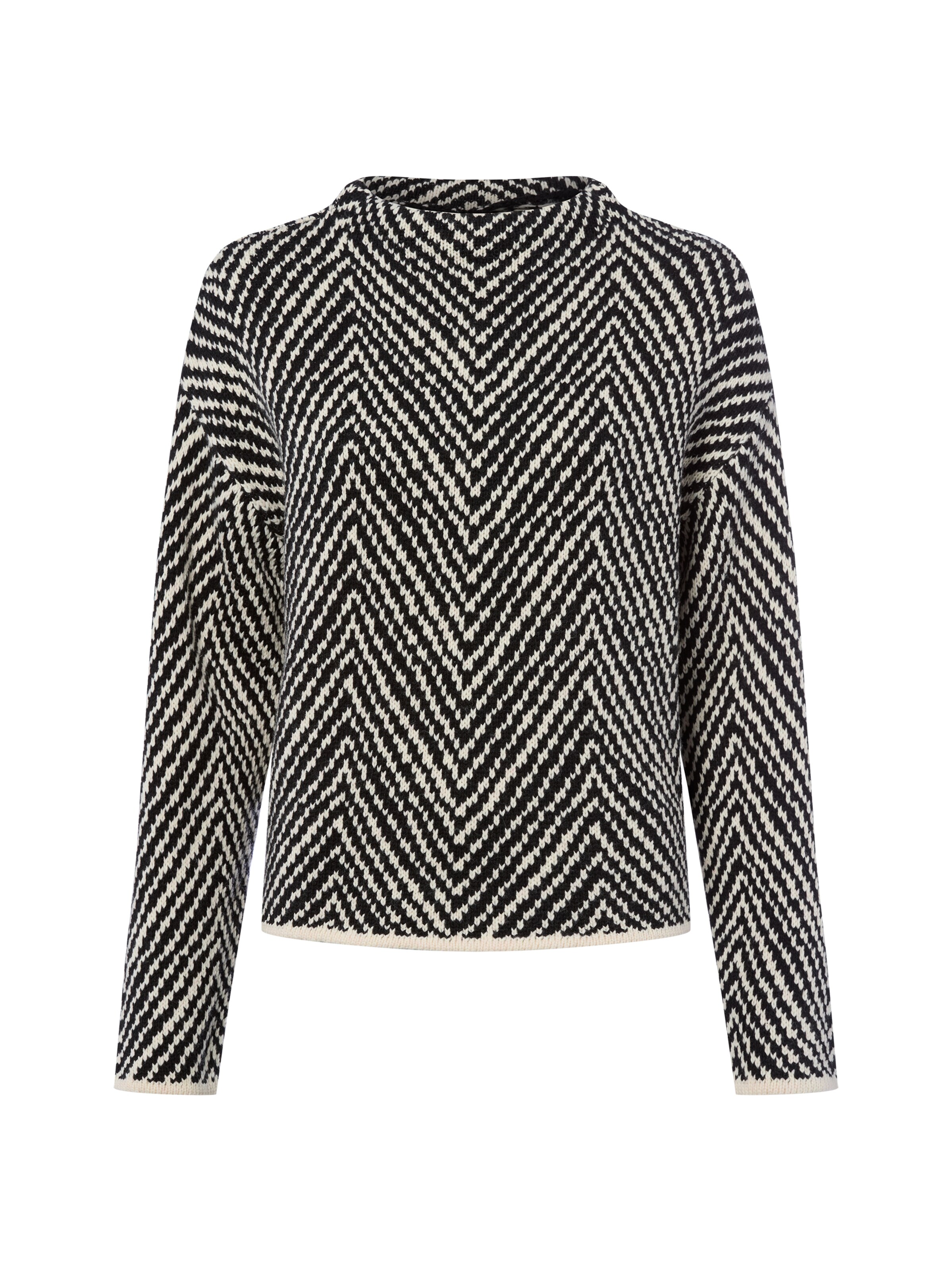 Someday Pullover ' Tevelyn ' in Schwarz: Vorderseite